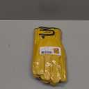 LOCCEF 2 Pairs Leather Work Gloves for Men and Women,Cowhide Leather Gloves Utility Working Gloves (Yellow)
