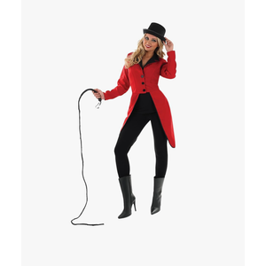 fun shack Red Ringmaster Jacket Women, Circus Ringmaster Costume Women, Women Lion Tamer Costume, Ringleader Costume Women, XXL