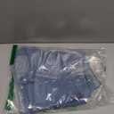 Perbai Womens Cropped Button Down Shirt Summer Collared Sleeveless Loose Denim Top with Pockets (Large, Lightblue)