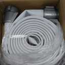 ZYfire Fire Hose - 2" ID x 25 FT Single Jacket EPDM Firefighter Hose with M F NST/NH Aluminum Couplings 750 PSI Burst Pressure Lightweight for Use in Firefighting