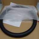 Black Genuine Leather Car Steering Wheel Cover Men Women,Cowhide Wheel Cover,Soft,Breathable,Anti-Slip,Luxury Steering Wheel Cover,Universal Standard Size 14.5-15 inch(M)