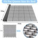 Plastic Mattress Underlay Pad 83x59 Queen Size Breathable Mesh RV Under Mattress Ventilation Air-Flow Interlocking Modular Design for RV Boat Camper