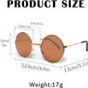 HyperFun Western Cowgirl Boots Earrings Heart Shaped Sunglasses Round Hippie Glasses Cowboy Dangle Earrings Accessories Set