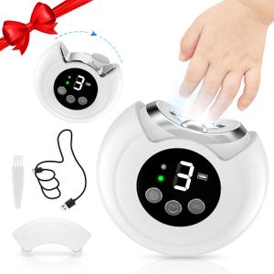 Electric Nail Clipper, Baby Nail Clipper with File & 3 Speeds, Electric Baby Nail Trimmer with LED Light & Storage Box, Automatic Nail Clippers for Baby, Adult, Seniors