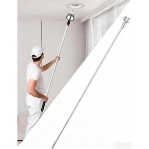 Light Bulb Changer for High Ceilings, Lightweight Light Bulb Extension Pole Changer Reach up to 13FT,High Ceiling Light Bulb Changer with Pole-8FT Extension Pole for Home/Commercial Use