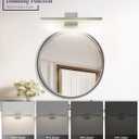Joossnwell Bathroom Vanity Light Brushed Nickel Bathroom Light Fixtures Over Mirror 23.62 inch 5CCT Dimmable Modern LED Vanity Lighting Bar ETL Certificated, 23.62 Inch Long