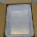 4 Pcs Stainless Steel Food Containers with Clear Lids, Stackable Snack Storage Boxes, Deli Meat Keeper for Refrigerator or Picnic, BBQ Party, Office, Gym Lunch