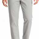 SNOWTEN Mens Dress Pants, Soft Pro Fabric, Classic Fit Stretch Work Pants Lightweight Water-Repellent Pant with Pockets, 32W x 34L (Gray)