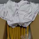 Metal Arch Stand and Cover Set,1 White Spandex Fitted Backdrop with 1 Gold Wedding Arched Stand Frame for Parties Birthday Baby Shower Bridal Banquet Decoration (7.2FT)