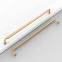 10 Pack 10''(254mm) Champagne Copper Cabinet Pulls Kitchen Drawer Cabinet Handles Champagne Bronze Hardware for Cabinet Cupboard Dresser Handles CK0076
