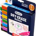 Crayola Take Note Dry Erase Markers for School (12ct) Teacher Supplies, Chisel Tip Whiteboard Markers, Essential Classroom Must Haves, Low Odor