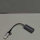 USB to Ethernet Adapter, USB C to Ethernet Adapter, Gigabit LAN (1000Mbps) Network Adapter for MacBook/Pro/Air, Surface Pro, iPad Pro, Switch, Laptop, Computer, PC, etc