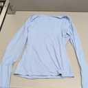 QINSEN Women's Sexy Square Neck Shirt Long Sleeve Double Lined Tees Fitted Going Out Tops, Size: S