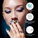 Kiss Impress No Glue Mani Press On Nails, ColorFX, 'Better Things', Green, Short Size, Squoval Shape, Includes 30 Nails, Prep Pad, Instructions Sheet, 1 Manicure Stick, 1 Mini File