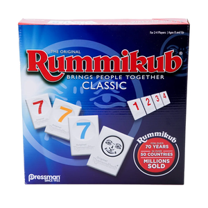 Pressman Rummikub - The Original Rummy Tile Game | Exciting Family Game of Strategy and Luck | Promotes STEM Skills | For Kids, Teens, Adults | 2-4 Players, Ages 8+