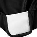 LZY Spandex Table Covers 6 Feet, Stretch/Fitted Table Covers for 6 Feet Folding Table, Rectangular Spandex Table Cloths for Wedding Party or Event (6FT-2PCS, Black)