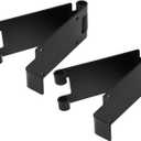 Low Headroom Garage Door Bracket Kit - Adjustable Quick Turn Top Track Bracket for Overhead Doors, Set of 2 , Standard Garage Door Parts and Compatible with Clopay, Hurricane Brackets