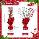 8 Pack Christmas Metallic Foil Spray Centerpiece Star Snow Table Decoration Burst Table Centerpieces for Holiday Decorations Party Wedding Birthday New Year Supplies