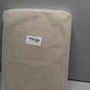 DULLEMELO 2-Pack Large Storage Baskets for Organizing 16"x12"x12" Canvas Fabric Storage Basket Bins With Leather Handles for Shelf Clothes Empty Gift Basket (White&Khaki)