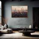 Moody Wildflowers Canvas Wall Art Retro Autumn And Summer Flowers Autumn Dark College Painting Picture Wall Decor Retro Wildflowers Posters Print Artwork For Living Room Bedroom Office Unframed