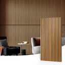 Art3d 2-Pack Acoustic Wood Slat Wall Panels for Interior Decor, 3D Fluted Sound Absorbing Wood Paneling for Accent Wall Ceiling Kitchen Living Room Bedroom Office, 47.2 x 23.6 inch Teak