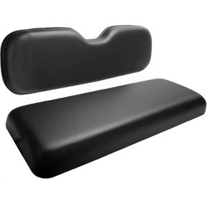 Dr.Acces Golf Cart Replacement Rear Seats Universal Rear Cushions for Club Car EZGO Yamaha Cushion Back Seat Dedicated for Flip Rear Seats (Black)
