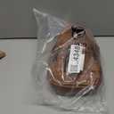 BULLCAPTAIN Genuine Leather Sling Bag with USB Charging Port Multi-pocket Chest Bag for Men Hiking Travel Daypack XB-129(Brown)