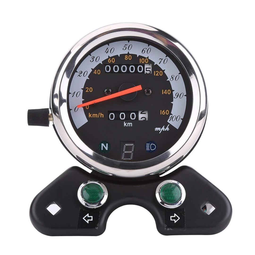 Motorcycle Speedometer Dual Odometer Universal Digital Display Gear Meter Motorcycle Speedometer Dual Odometer Universal Digital Display Gear Meter