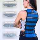 Hyperwear Hyper Vest ELITE Thin Weighted Vest, Black, XL, 10 lb