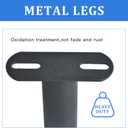 Metal Furniture Legs, Adjustable Round Bed Sofa Desk Cabinet Foot Legs, Heavy Duty Thickened Replacement Table Chair Bed Center Frame Slat Support Legs (10.75in)