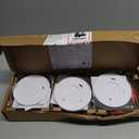 Kidde Smoke and Carbon Monoxide Detector, 10-Year Battery Powered, with Voice Alerts, LED Status Lights, 85 dB Alarm, 5 inches, 30CUD10-V, 3 Pack