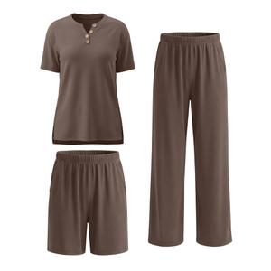 JoyMotion Women Maternity Lounge Set, Coffee, Small (Brown, S)
