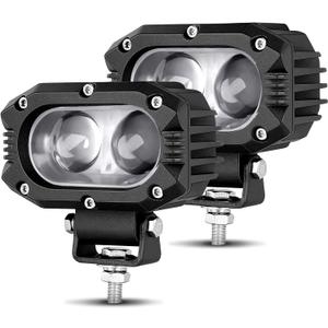 CO LIGHT LED Pod Spot Lights 2PCS 4 inch 96W LED Fog Lights for Truck Offroad Driving Lights SUV ATV Boat Motor Tractor Forklift 