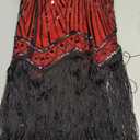BABEYOND Women's Flapper Dresses 1920s V Neck Beaded Fringed Great Gatsby Dress, Size S