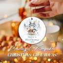 4 x Babys First Christmas Ornament 2025  Baby Girl Ornament  New Baby Holiday Decoration, Newborn Boy or Girls First Christmas Tree Ornament