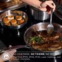 Siraat Titanium Frying Pan, Hammered 3-Ply Induction Cookware, 11"