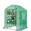 56x55x74 Inch Greenhouse for Outdoors,3 Tier 8 Shelves Green