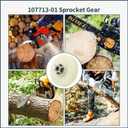 717-04749 107713-01 Sprocket Gear Kit Fits MTD 6 Teeth Chainsaw Remington Pole Saw Replace 717 04749, 71704749, 075752, 75752 (4PCS)