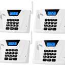 Intercoms Wireless for Home Upgraded, Hands Free Intercom 5300ft, Real-Time Two Way Intercoms for Home with Group Call, Full Duplex Wireless Intercom System for Business Office(4 Pack) (White)