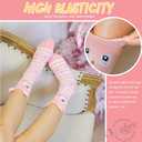 Unicorn Socks Gifts for Girls kids Cute Animal Fun Crew Fashion Funny Novelty Soft Cotton Socks 6 Pairs (3-5T)