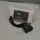 Kogonee Wooden Digital Alarm Clock, 0-100% Dimmer, 2 Alarm Settings, Weekday/Everyday Mode, 9 Mins Snooze, 12/24H, Temperature and Date Display for Office, Travel, Bedroom Alarm Clock (White)