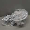 Simple Deluxe Clip Fan, 6Inch Grow Tent Fan, Monkey Fan, Adjustable 90° Angles, 15W, 2Speeds Control, 1 Pack