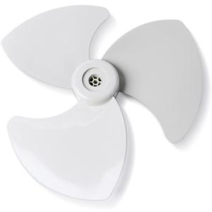 18-Inch Fan Blade Replacement (Gray) with Free Lock Cap or Fan Blade Nut  Durable Plastic, Universal Fit for Pedestal & Wall Fans, Easy Installation