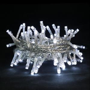 Cool White Christmas String Lights - 100 LED String Lights Plug in for Tree, Bedroom, Party, Wedding, Indoor/Outdoor Christmas Decorations, 8 Feet Clear Wire, 8 Modes & Memory Function, Connectable