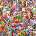 Jigsaw Puzzles for Adults 1000 Piece Puzzle for Adults 1000 Pieces Puzzle 1000 Pieces Dog's World