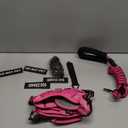 Escape Proof Dog Harness for Large Medium Sized Dogs Six Point Adjustable, Service Dog Vest Harness and Leash Set, No Pull Dogs Harnesses with Handle, Medium Dog Harnesses for Walking(Pink, S)