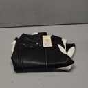 Boys Leather Motorcycle Pilot Jackets Toddler Coats (7-8 Years, Black / White)