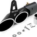 PACEWALKER Motorcycle Exhaust Tips 1.5-2" inlet, Motorcycle Slip On Muffler 38-51mm Inlet for Street/ Sport Motorcycles and Scooters, Dirt Bike ATV Street Bike