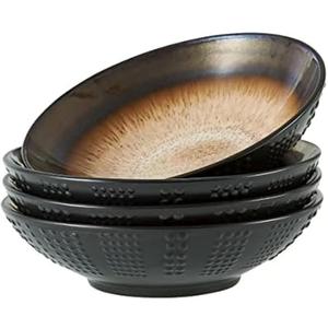 Gourmet Basics by Mikasa Verona Cream Set of 4 Pasta Bowls, 8 Inch