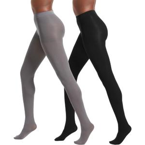 No nonsense Women's Super Opaque Control Top Tights 90 Denier Soft High Waist Pantyhose (X-Large)